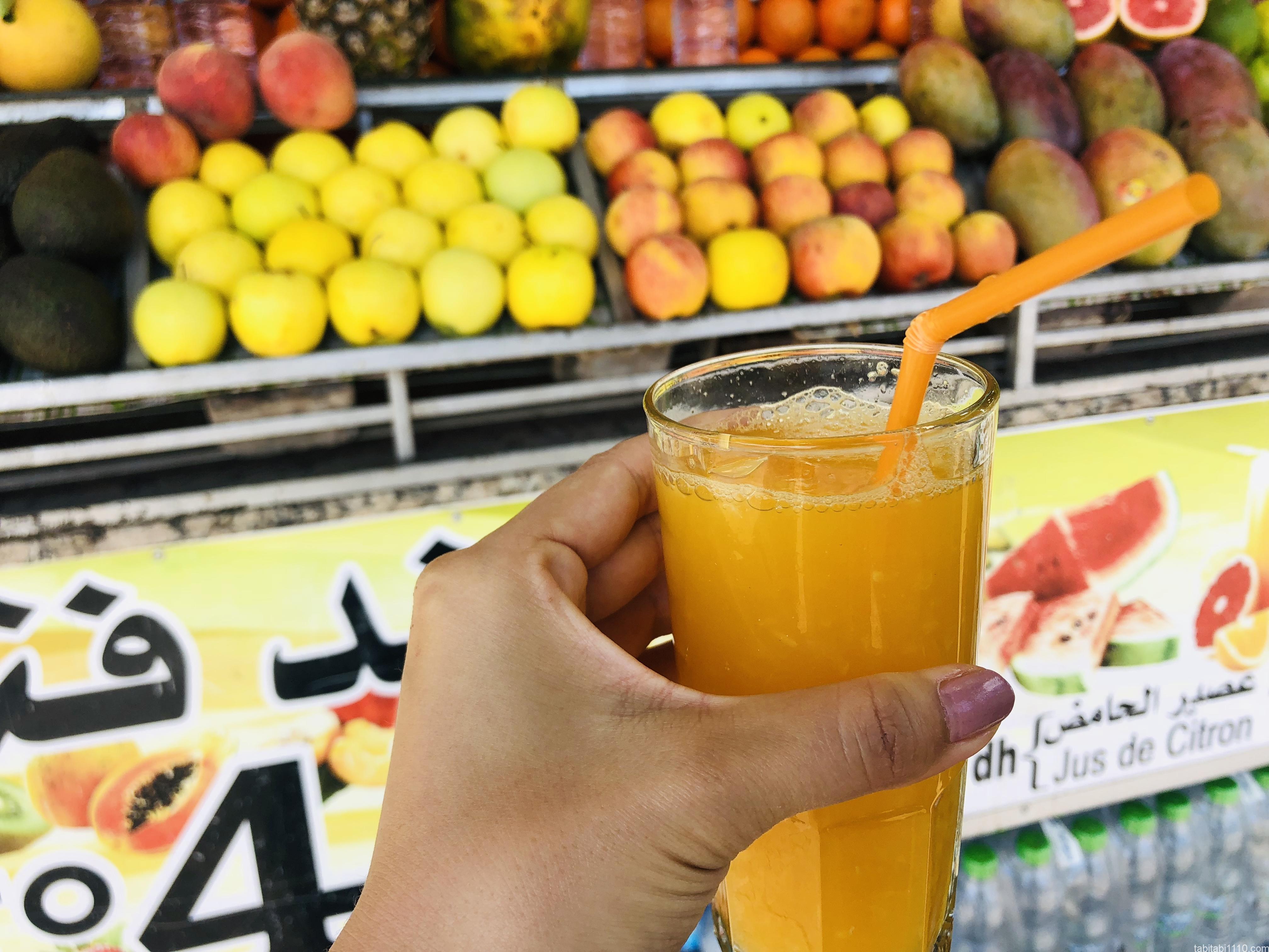 フナ広場｜オレンジジュース