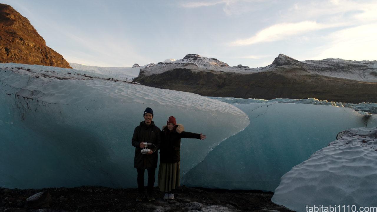 アイスランドのドローン空撮｜氷河