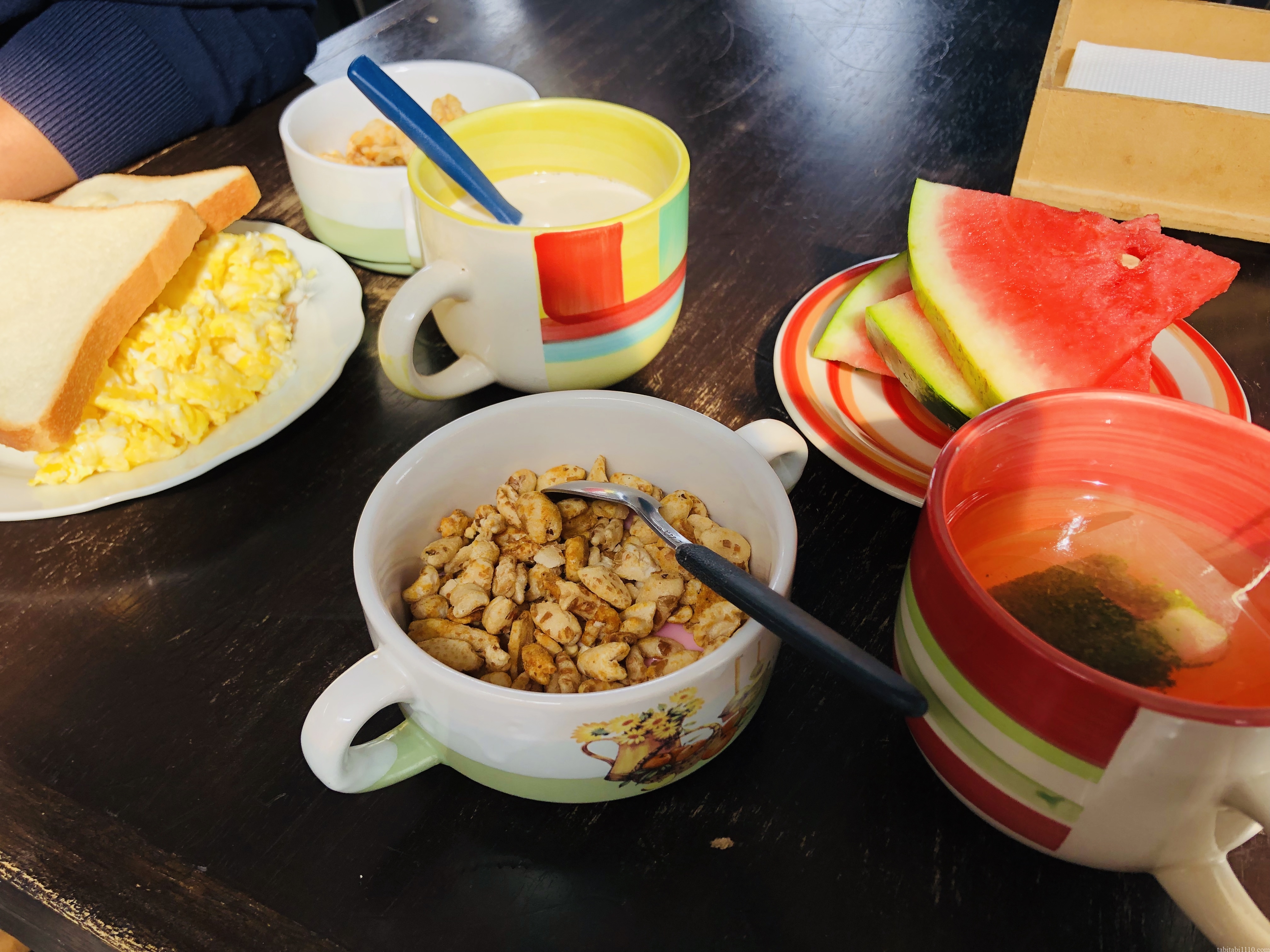 宿の朝食